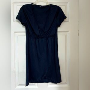 Short Nursing V-Neck Dress